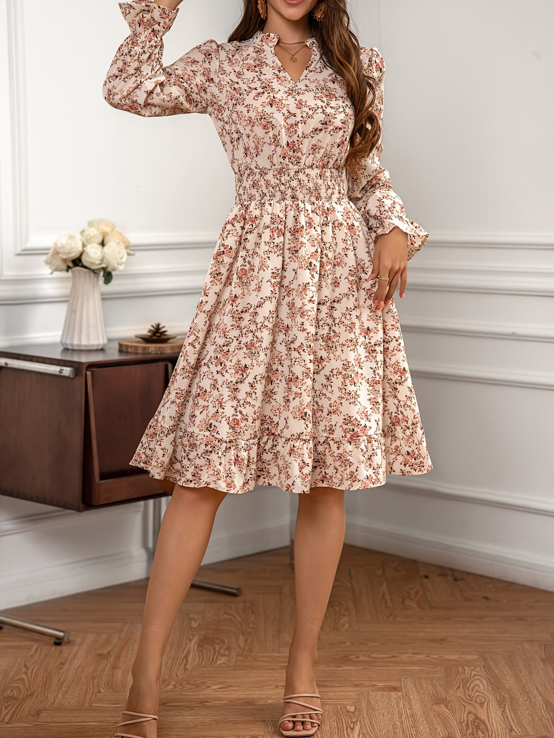 Kallie - Elegant Floral Dress