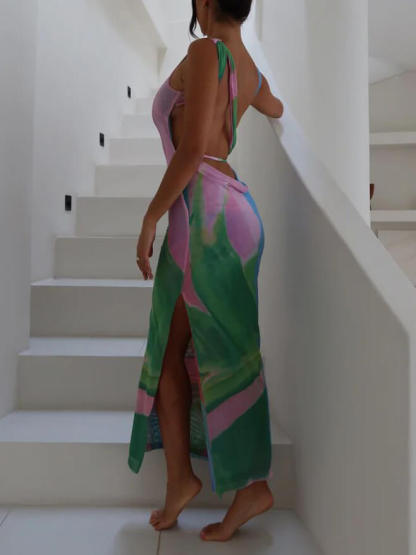 Hannah | Sexy Backless Sleeveless Midi Dress